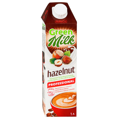 Напиток Green Milk Professional 1л растительный фундук на рисовой основе Green milk