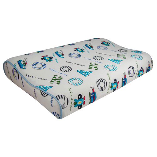 Подушка детская Save&Soft для сна голубой 40*26*7/5 от 4-х лет сумка из нетканного материала SAVE&SOFT