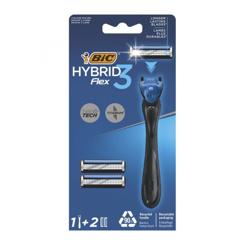 Станок Bic Flex 3 Hybrid с 2 кассетами BiC