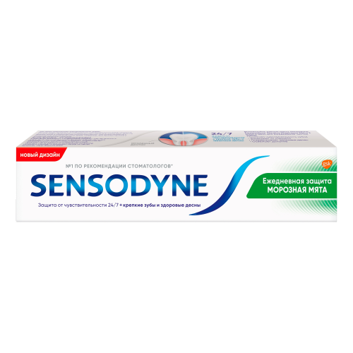 Зубная паста Sensodyne 65г ежедневная защита морозная мята