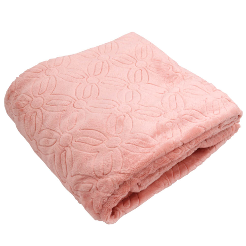 Плед Save&Soft светло-розовый 180*220см Покрывало SAVE&SOFT