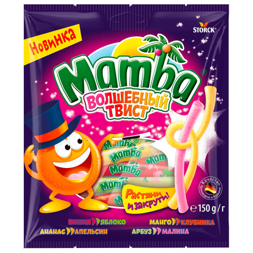 Конфеты жев. мамба 150 г волшебный твист Mamba
