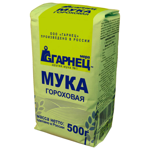Мука гарнец 500 г гороховая Гарнец