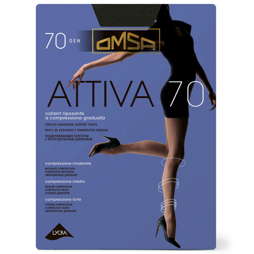 Колготки Omsa аттива 70 ден неро р.5 OMSA