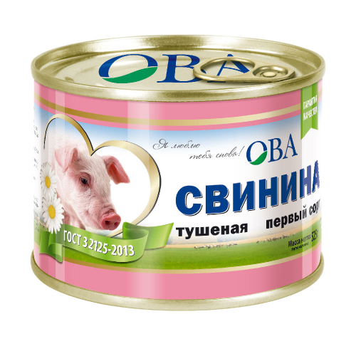 Свинина тушеная ОВА 525г Балтпроммясо