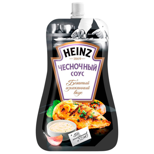 Соус Heinz 230г чесночный дой-пак