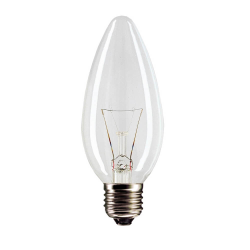 Лампа накаливания космос 60 w e27 свеча прозрачная Космос