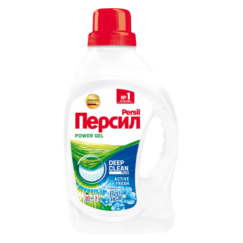 Жидкое средство для стирки Persil Свежесть от Vernel для белого белья, гель для стирки 1,3л (20 стир