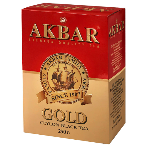 Чай Akbar Gold 250г черный