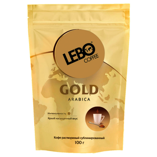 Кофе растворимый LEBO coffee Gold Arabica 100г Lebo