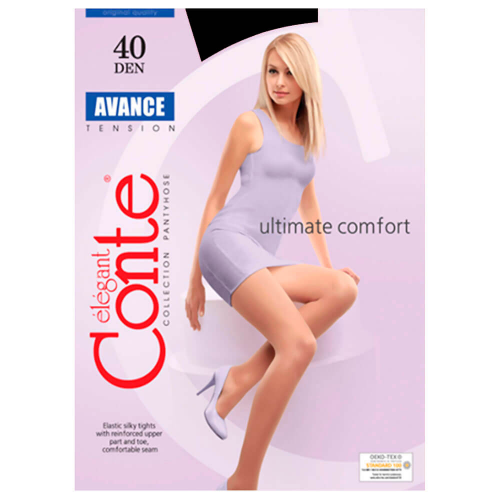 Колготки женские Conte Elegant Avance 40 ден неро р.2