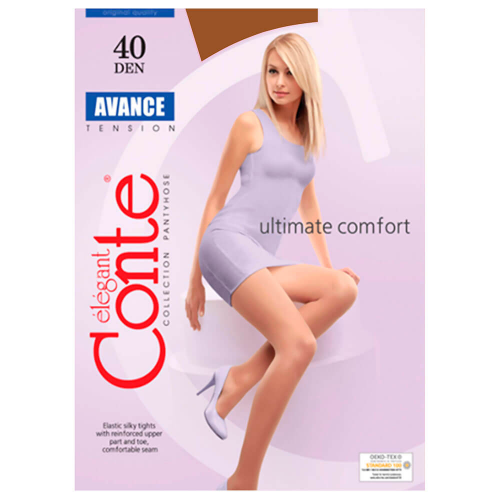 Колготки женские Conte Elegant Avance 40 ден бронза р.2