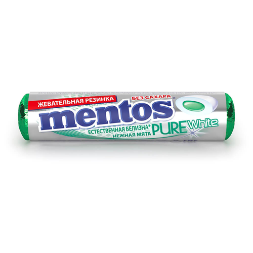 Резинка жевательная Mentos 15,5г нежная мята ролл ван мелле