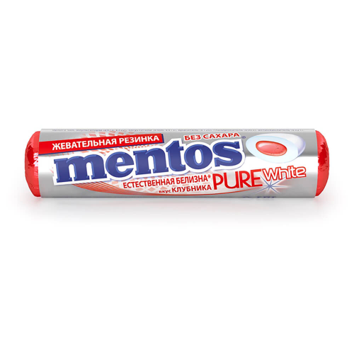 Резинка жевательная Mentos 15,5г клубника ролл ван мелле