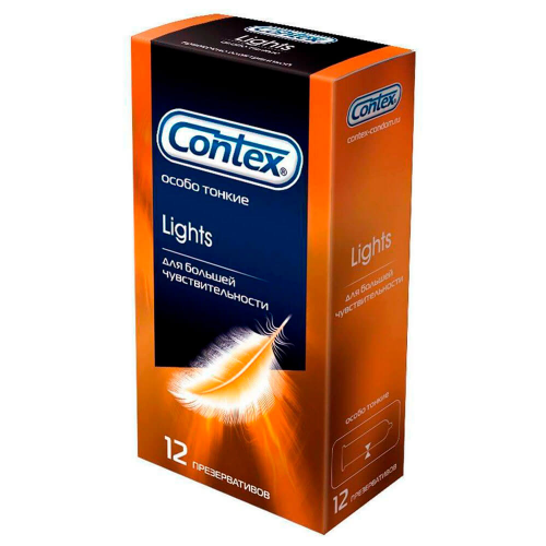 Презервативы Сontex 12шт Lights особо тонкие Durex