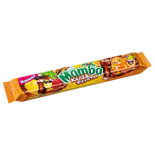 Конфеты жевательные Mamba 79,5г кола фрукты