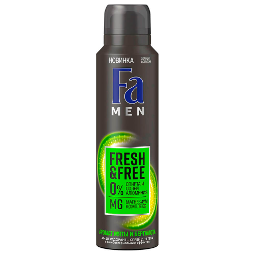 Дезодорант Fa Men 150мл спрей Fresh мята-бергамот