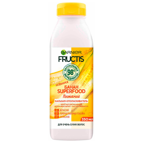 Бальзам для волос Fructis 350мл суперфуд банан FRUCTIS