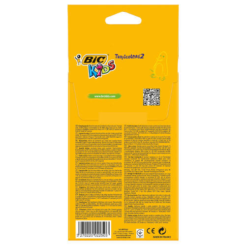 Карандаши 12цв бик тропиколор BiC