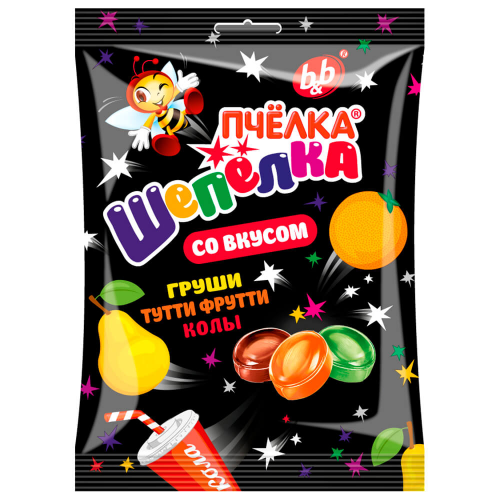 Карамель пчелка шепелка 180г груша Tutti-Frutti кола B and B B&B
