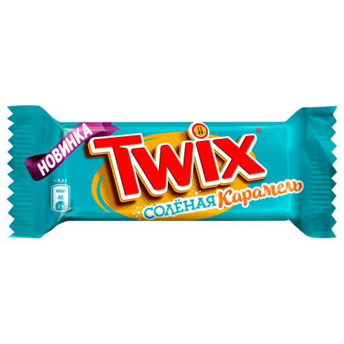 Печенье Твикс 55г с соленой карамелью покрытое шоколадом Twix