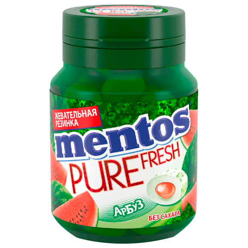 Резинка жевательная Mentos Pure Fresh 54г арбуз ван мелле