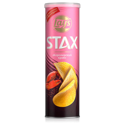 Чипсы Lay's Stax 140г королевский краб туба Lays