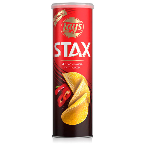 Чипсы Lay's Stax 140г паприка туба Lays