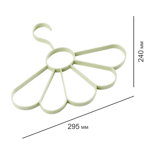 Вешалка для шарфов/платков/галстуков ТутПросто 29,5*24см светло-зеленый uslj052603