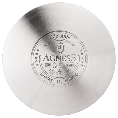 Ковш 1,8л Agness нержавеющая сталь индукционное дно 937-741