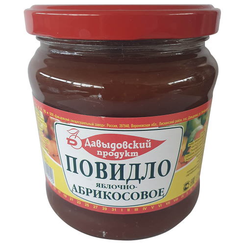 Повидло Давыдовский продукт 570 гр яблочно-абрикосовое гост твист