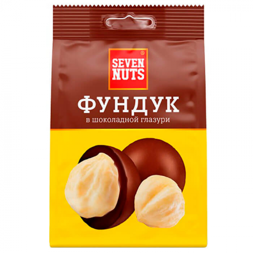 Фундук Seven Nuts 150г в шоколадной глазури