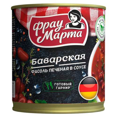Фасоль Фрау Марта 310г баварская т/с ж/б Эркон продукт