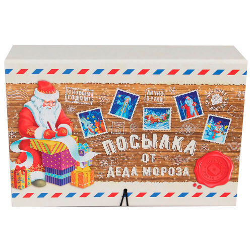 Коробка-книга миленд посылка деда мороза 15*25*7 см кн-1659 Miland