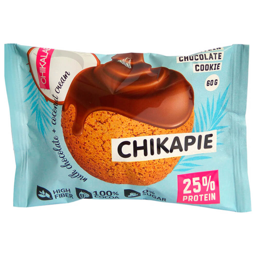 Печенье протеиновое Chikalab 60г глазированное кокос CHIKALAB