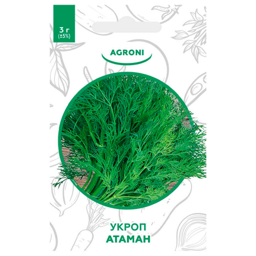 Укроп атаман 3 г агрони xs AGRONI