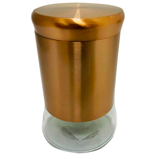 Банка для хранения 1000мл Absolute Home бронза стекло металл 1087d-3 copper color Absolut Home