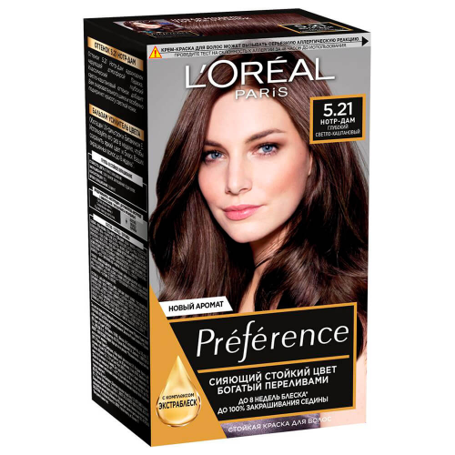 Краска для волос Preference 5.21 нотр-дам LOREAL Paris Preference