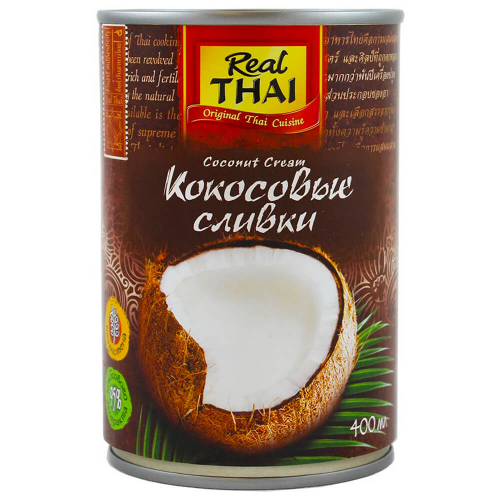 Кокосовые сливки реал тай 400 г ж/б REAL THAI
