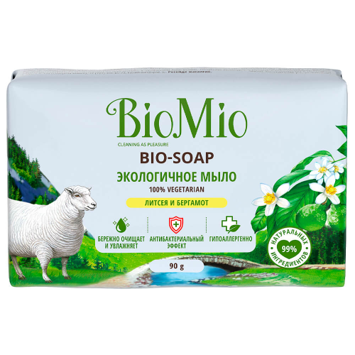 Мыло био мио 90 г литсея и бергамот BioMio