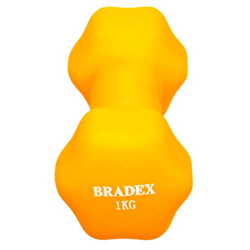 Гантель Bradex неопреновая 1 кг желтая BRADEX