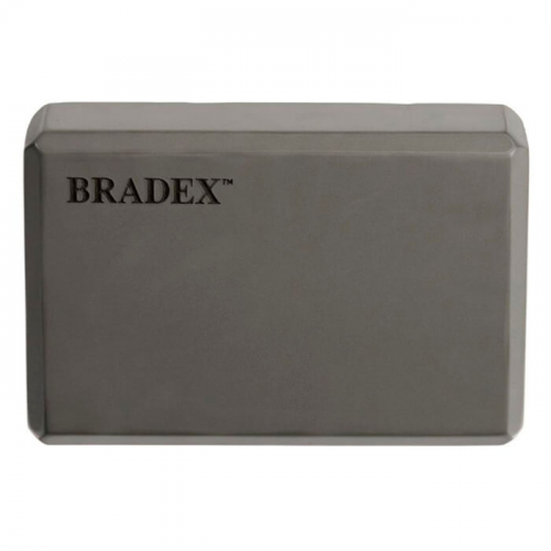 Блок для йоги Bradex серый BRADEX