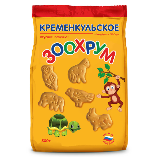 Печенье Зоохрум кременкульское 300г сливочное Кременкульская КФ