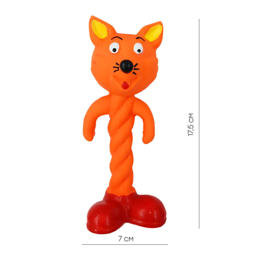 Игрушка для собак Европа кот с пищалкой 17.5 см a7408