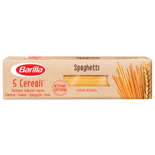 Макароны барилла 450 г спагетти 5 злаков Barilla