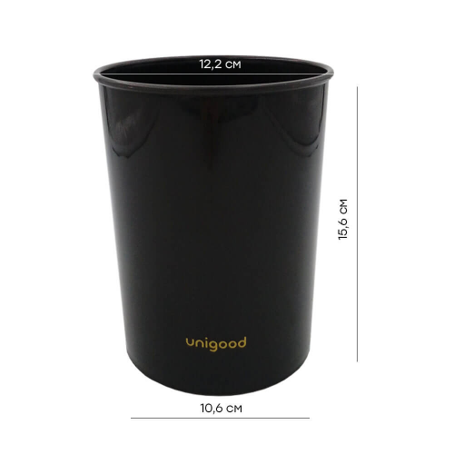 Подставка для кухонных принадлежностей Unigood 15, 6*12.2 см черный tr-kus-s001 b11