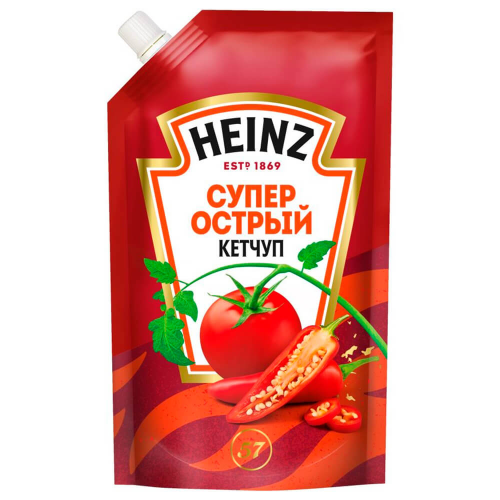Кетчуп хайнц 320 г супер острый дой-пак Heinz
