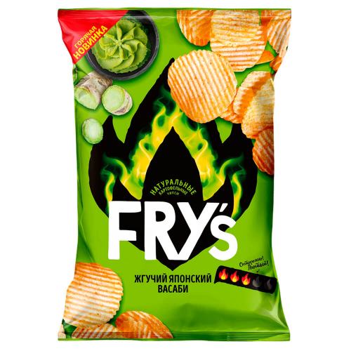 Чипсы фрайс 80 г жгучий японский васаби FRY*S