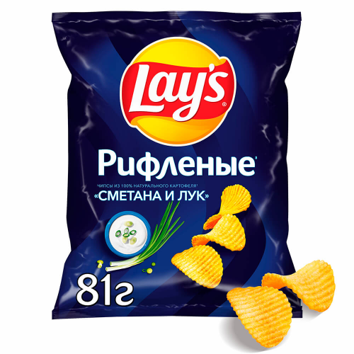 Чипсы лейс 81 г сметана лук Lays