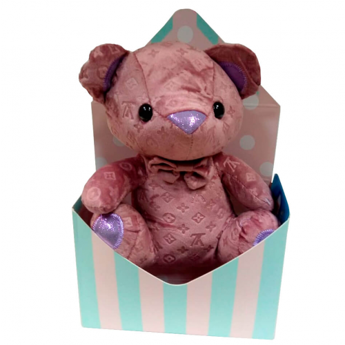 Игрушка мягкая мишка с блестящими ушами 30 см Angel Toys